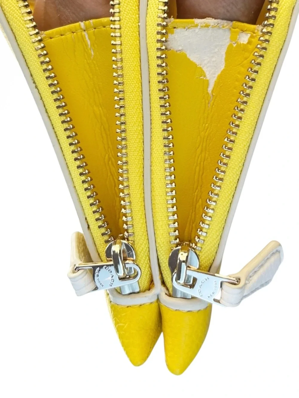 Coach Doubled Zip Wristlet Wallet